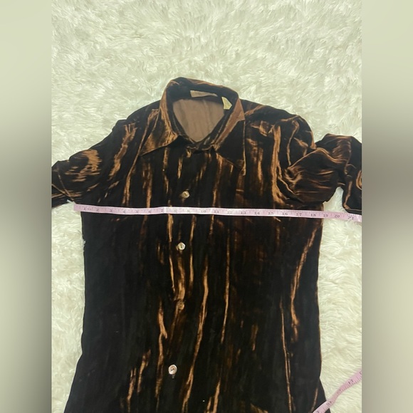 Vintage Equipment Velvet Blouse Made in France - Picture 10 of 14
